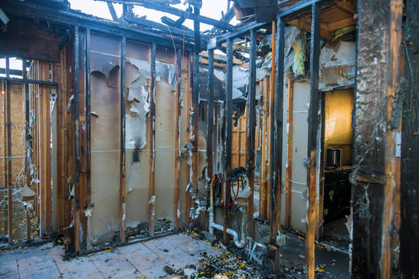 Professional Fire Damage Removal technician working in South Dennis, MA